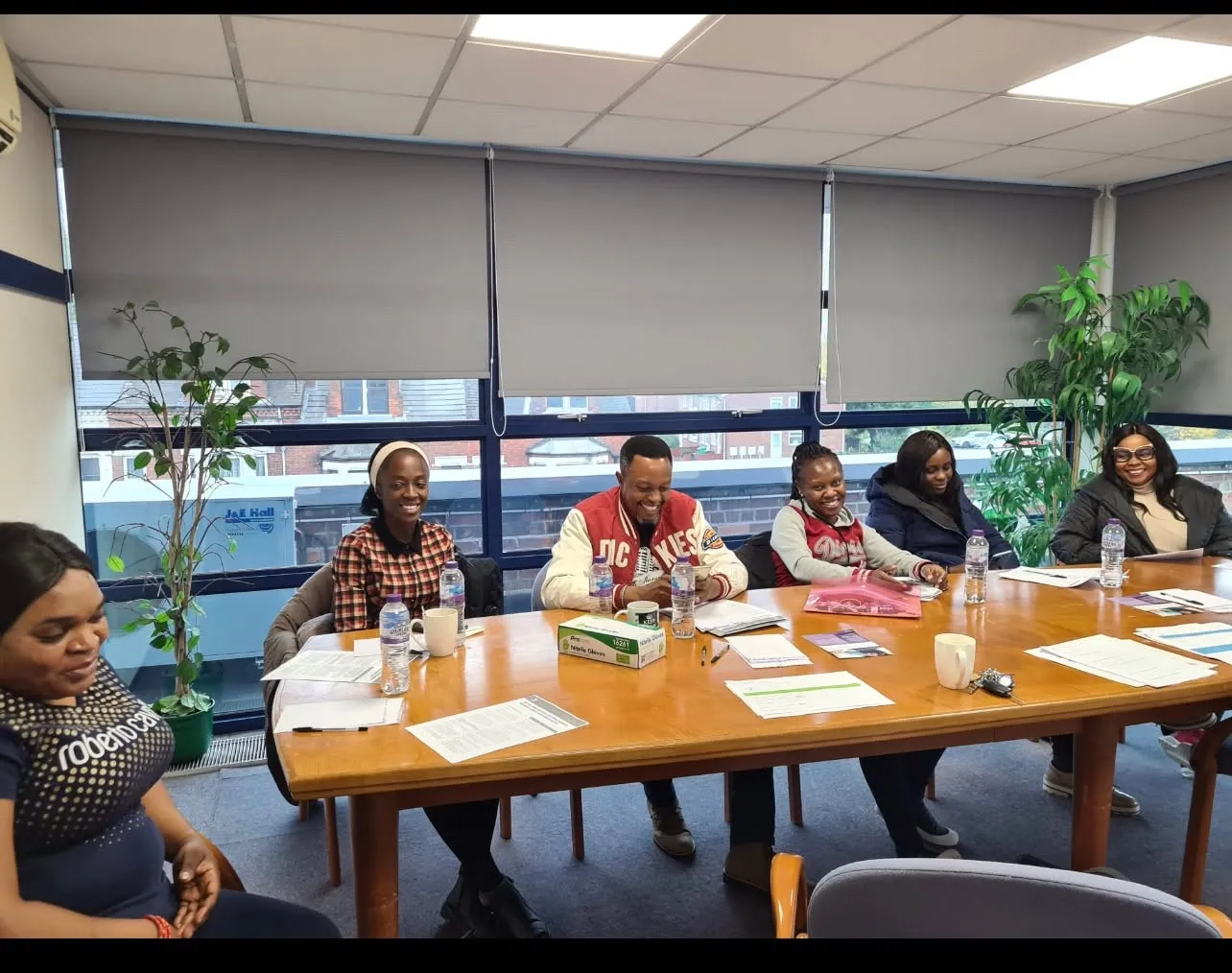 Our team during a group training session